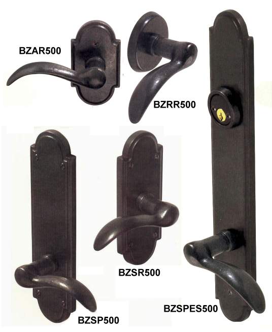 bronze door hardware